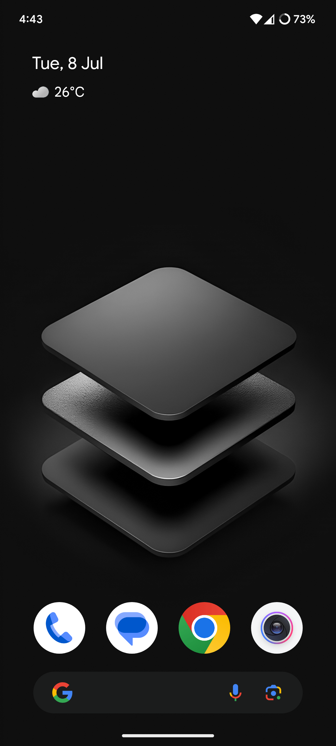 Clover home screen with clean interface